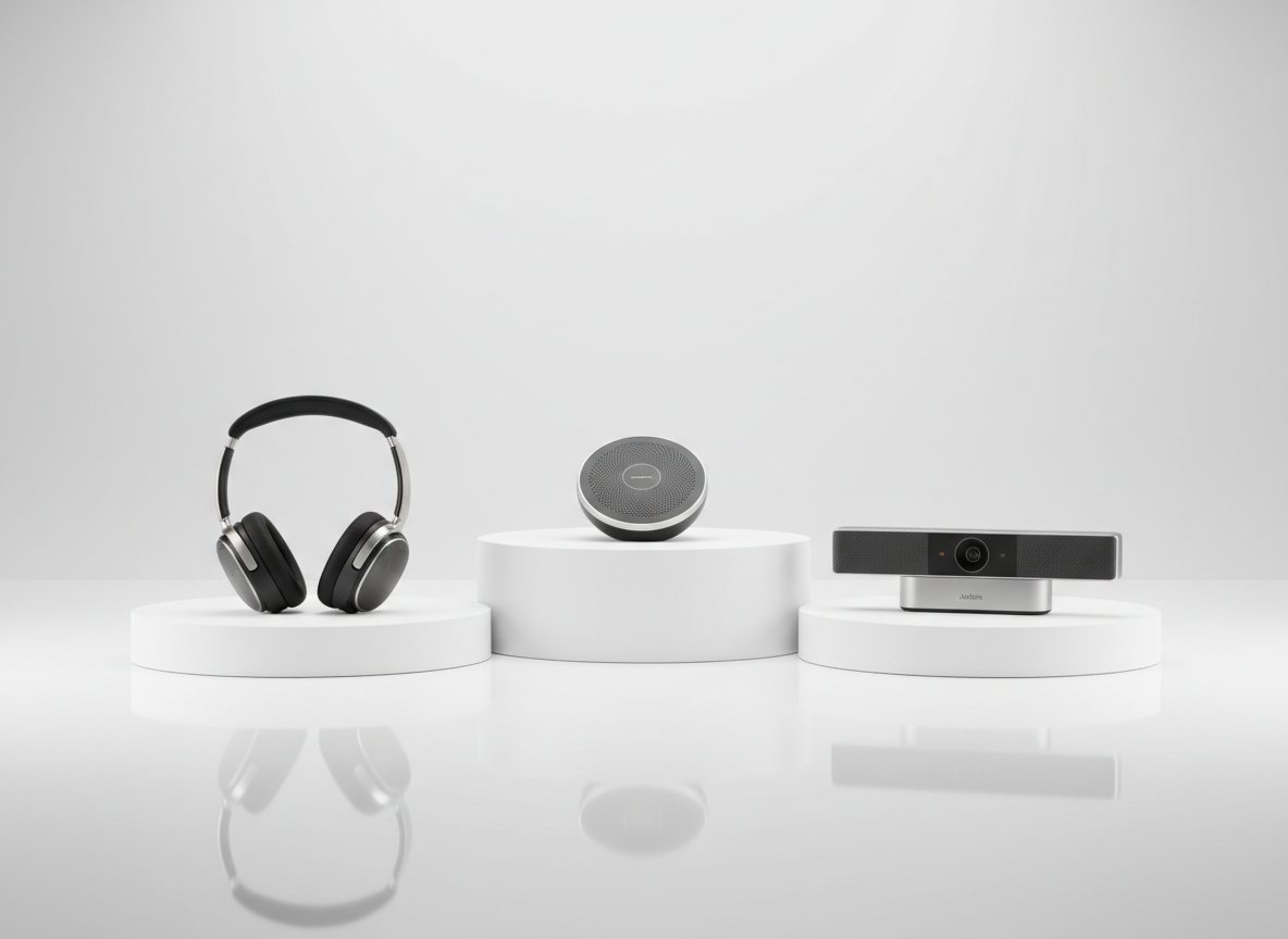 Jabra гарнитуры, спикерфон и видеобар
